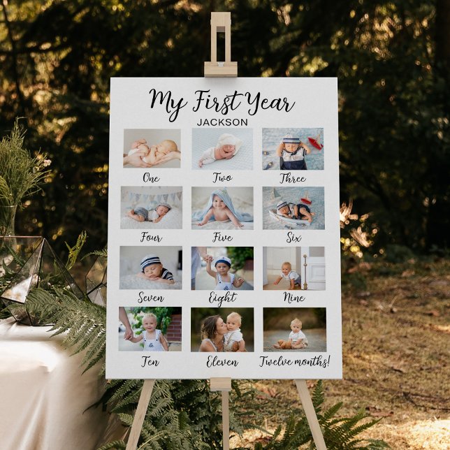My First Year White Baby Photo Collage Foam Board (My First Year White Baby Photo Collage Foam Board
)