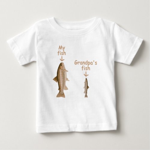 My fish Grandpas fish Baby T_Shirt