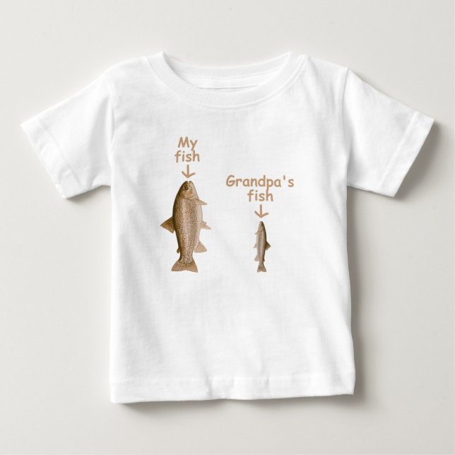 My fish Grandpa's fish Baby T-Shirt (Front)