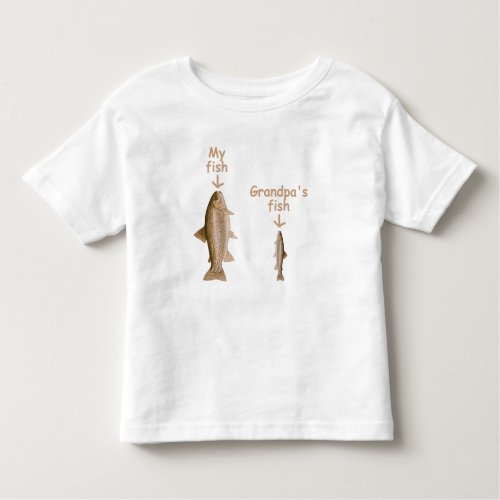 My fish Grandpas fish Toddler T_shirt