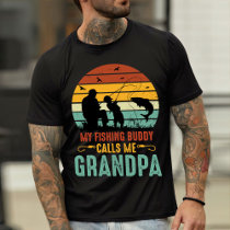 Grandpa Fishing Buddy Shirt, Hoodie, Fishing Gift T-Shirt