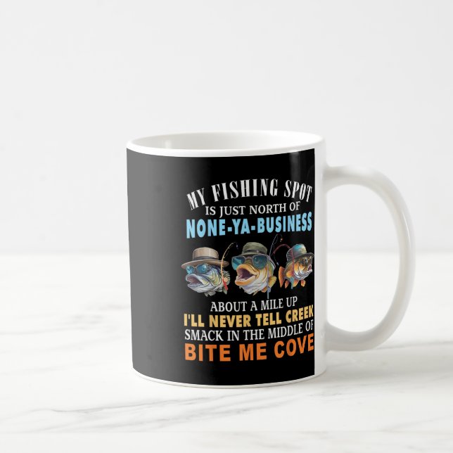 My Fishing Spot Is Just North Of None-ya-business  Coffee Mug (Right)