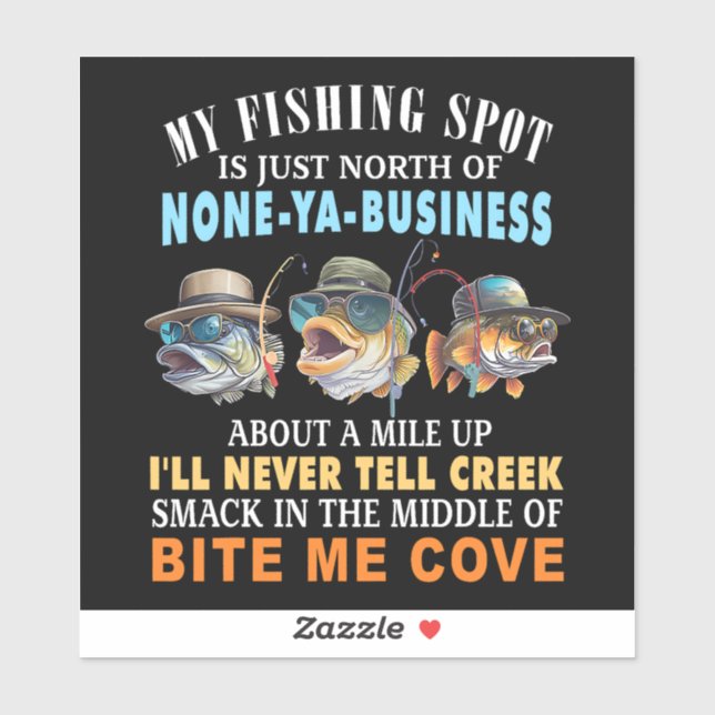 MY FISHING SPOT STICKER (Sheet)