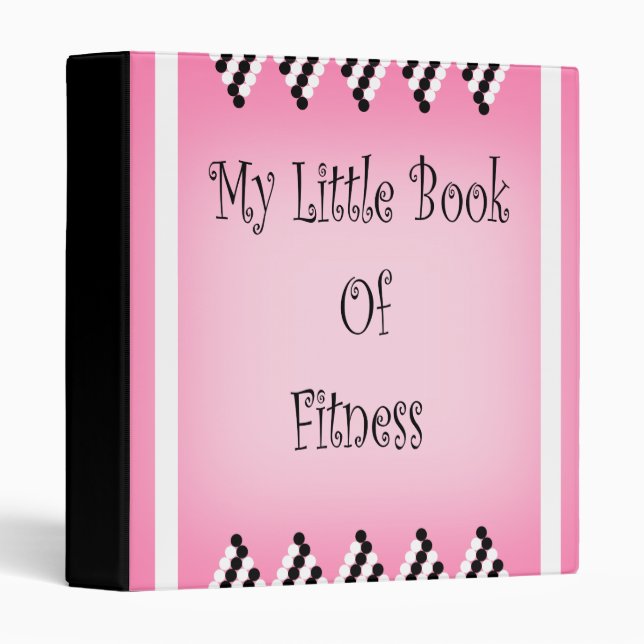 My Fitness Book 3 Ring Binder (Front/Spine)