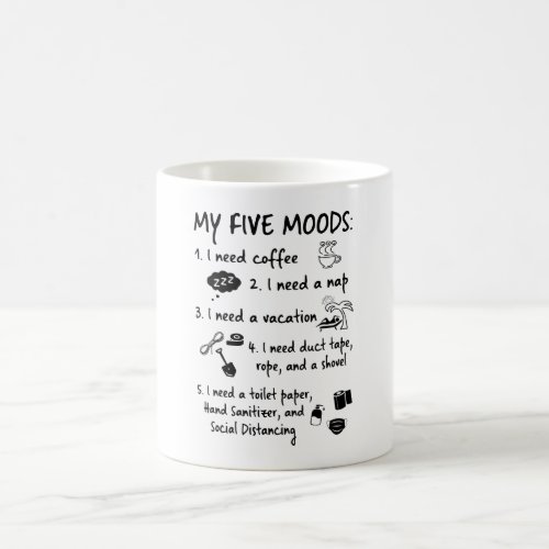 My Five Moods Fathers Day Mug Gift