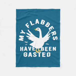 My Flabbers Have Been Gasted Distressed Retro Funn Fleece Blanket