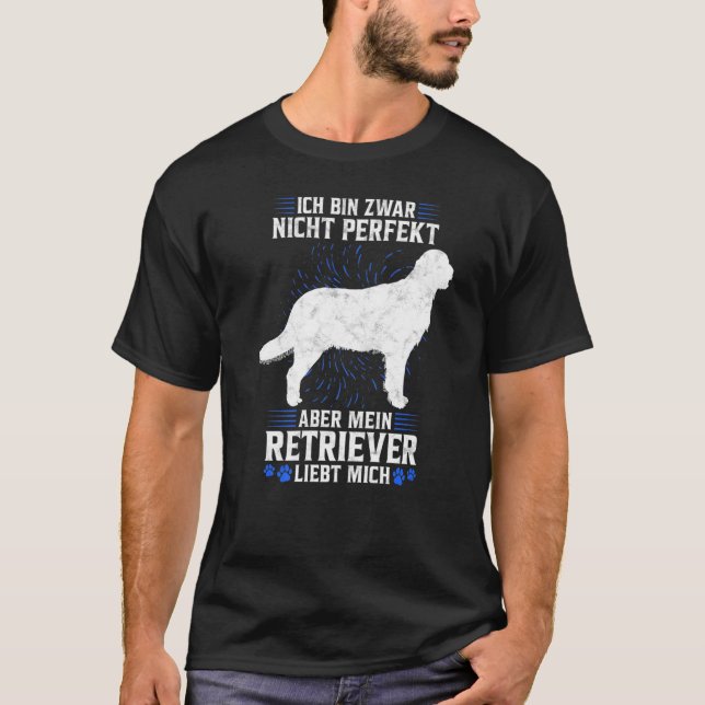My Flat Coated Retriever Loves Me Retriever Owner T-Shirt (Front)