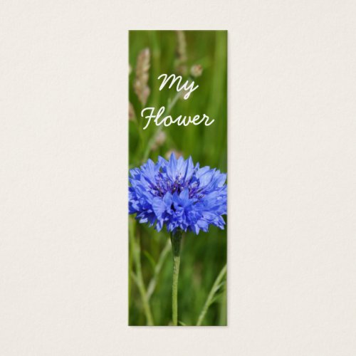 My Flower Beautiful Blue Cornflower bookmark pack