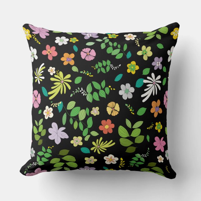 My Flower Design 5 Throw Pillow (Front)