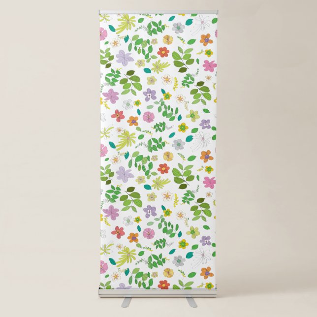 My Flower Design 6 Retractable Banner (Front)