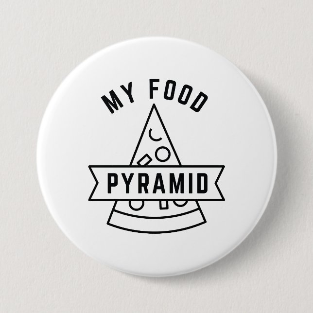 My Food Pyramid Button (Front)