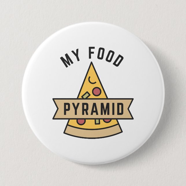 My Food Pyramid Button (Front)
