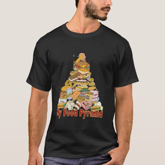 My Food Pyramid ~ Junk Food Snacks T-Shirt (Front)