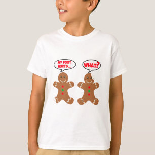 My Foot Hurts Funny Gingerbread Man Christmas T-Shirt