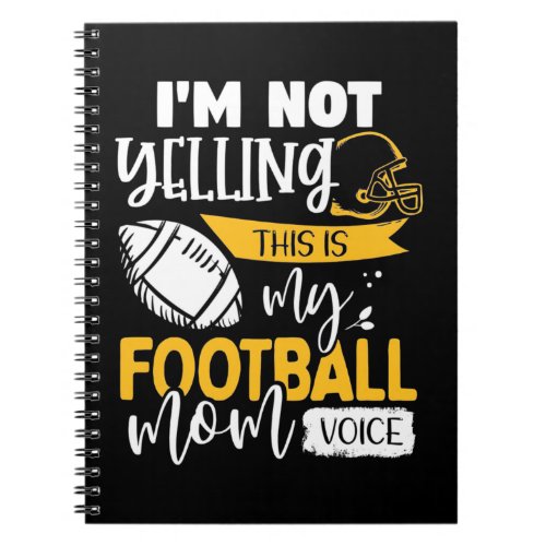 My Football Mom Voice Notebook