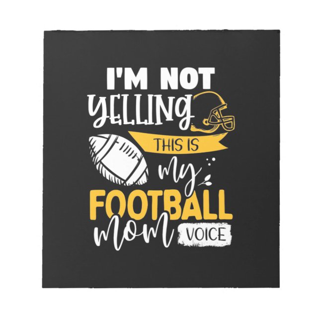 My Football Mom Voice Notepad (Front)