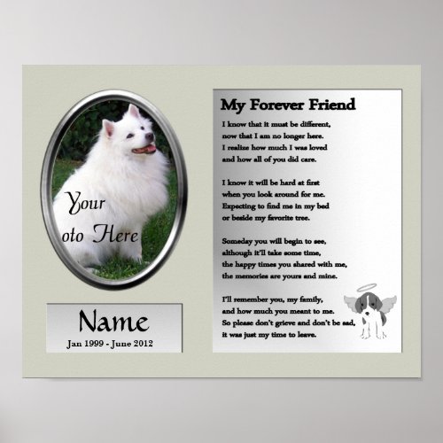 My Forever Friend Pet Memorial _ Dog Poster