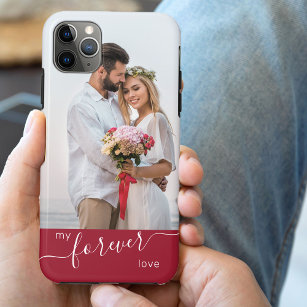 My Forever Love Romantic Cherry Wedding Photo iPhone 11 Pro Max Case