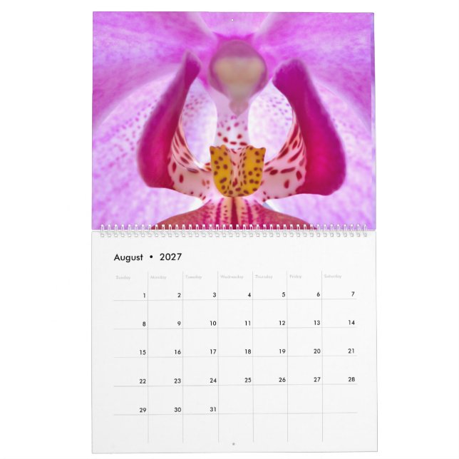My fower Calendar (Aug 2027)
