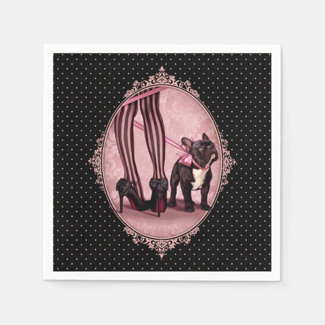 My French Bulldog Paper Napkins (Front)