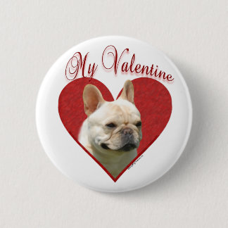 My Frenchie Valentine Button
