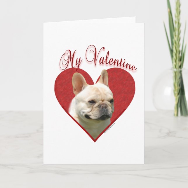 My Frenchie Valentine Holiday Card (Front)