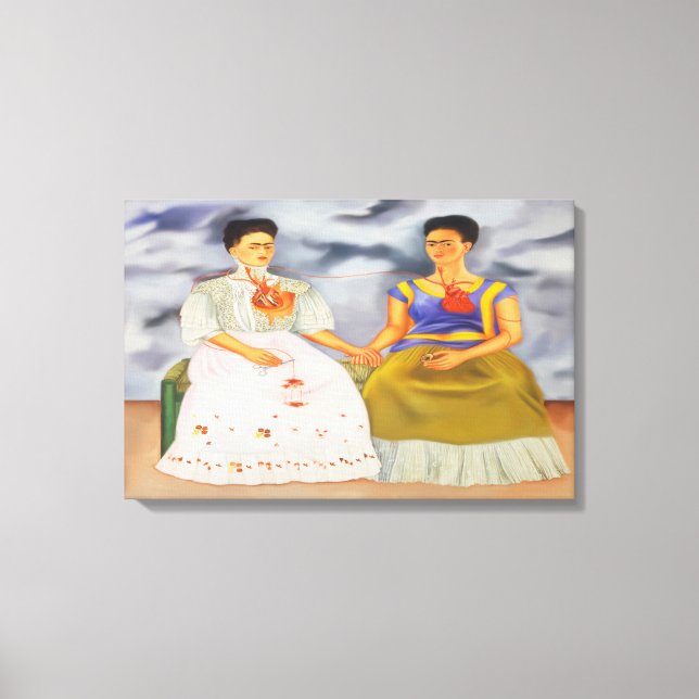 My Frida Series : Two Fridas Canvas Print (Front)