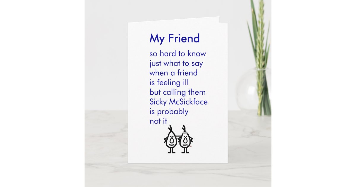 Best Friend Birthday Card Poem For Her Best Friend Card 