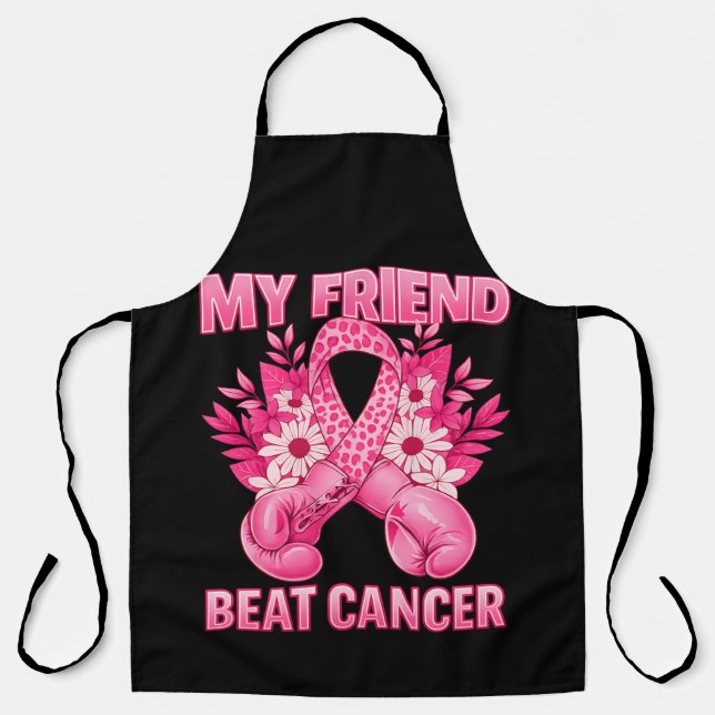 My Friend Beat Cancer Apron (Front)