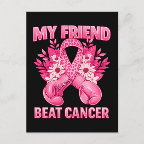 My Friend Beat Cancer Holiday Postcard
