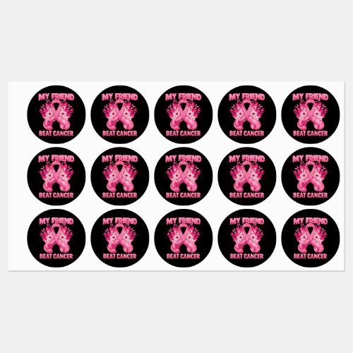 My Friend Beat Cancer Labels