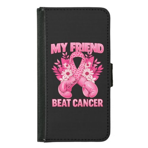 My Friend Beat Cancer Samsung Galaxy S5 Wallet Case
