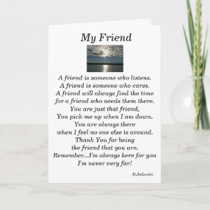 My Friend Card