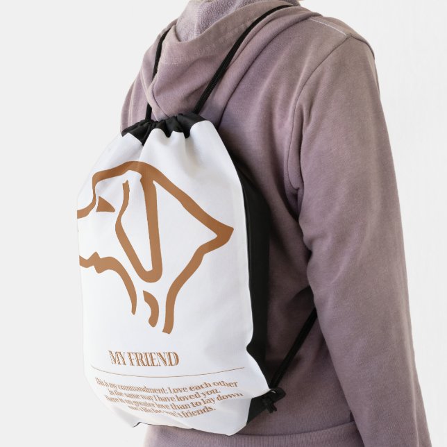 My friend drawstring bag (Insitu)
