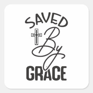 My Friend is Jesus Square Sticker