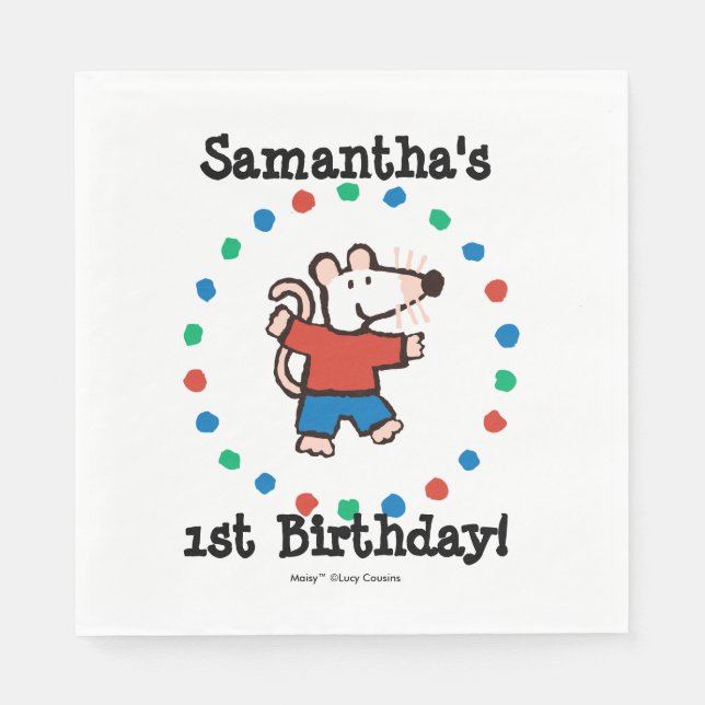 My Friend Maisy Birthday Paper Napkins (Front)