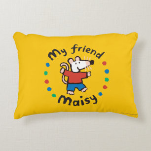 My Friend Maisy Colorful Circle Design Accent Pillow
