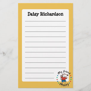 My Friend Maisy Colorful Circle Design Stationery