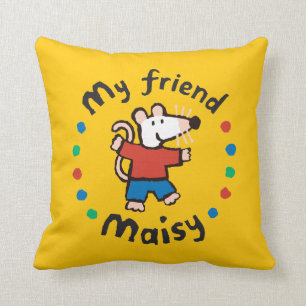 My Friend Maisy Colorful Circle Design Throw Pillow