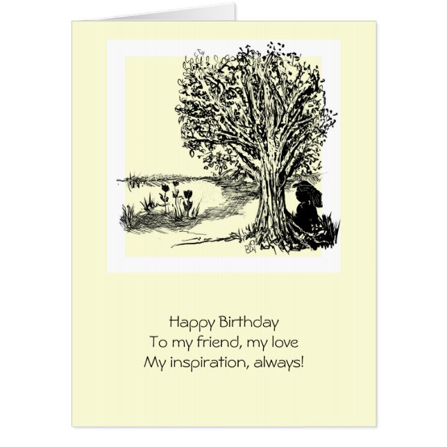 My Friend, My Love, Birthday Card (Front)