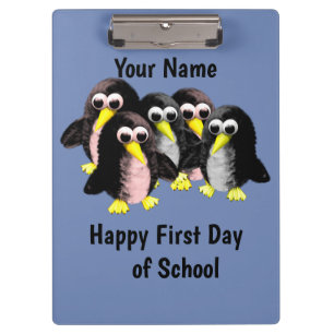 My friend the penguin ,Personalized  for kids Clipboard