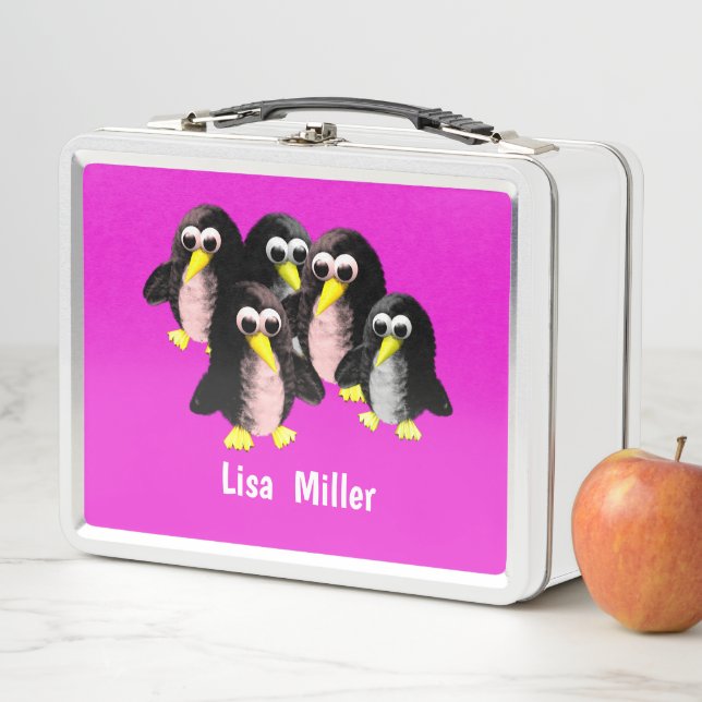 My friend the penguin ,Personalized  for kids   Me Metal Lunch Box (In Situ)