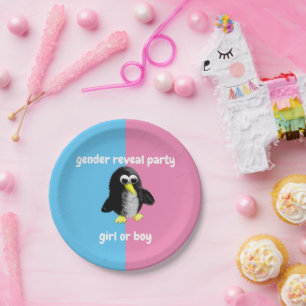 My friend the penguin ,Personalized Paper Plates