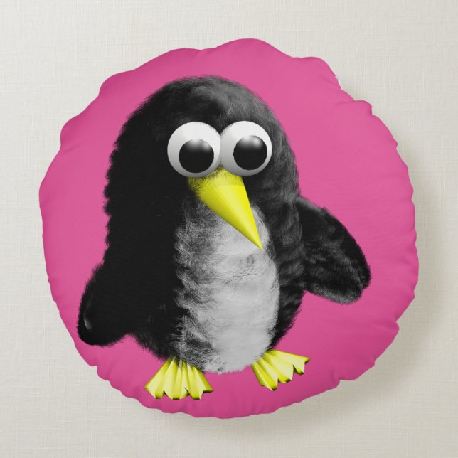 My friend the penguin round pillow (Back)