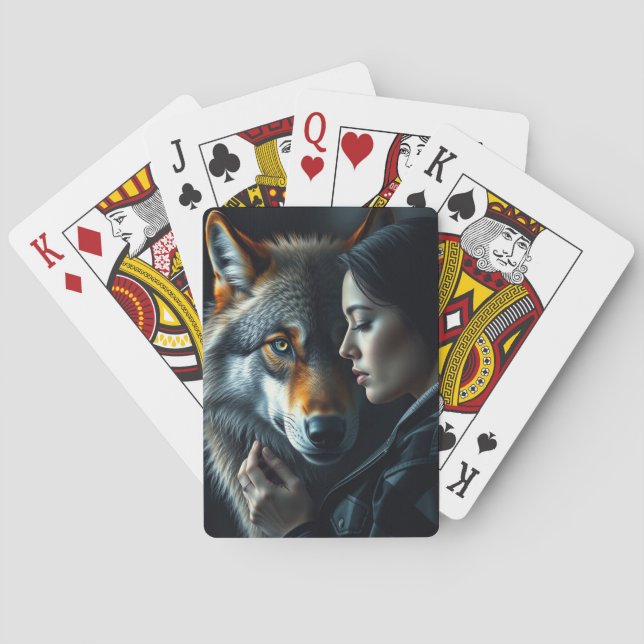 My Friend - Wolf Poker Cards (Back)