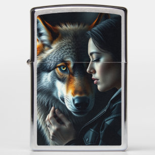 My Friend - Wolf Zippo Lighter