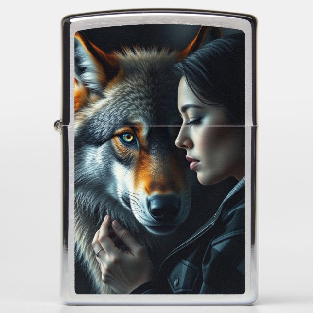 My Friend - Wolf Zippo Lighter (Front)