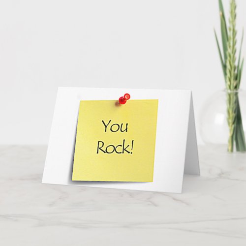 MY FRIEND YOU ROCK AND I AM ALWAYS HERE FOR YOU CARD