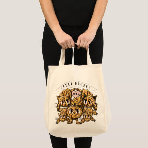 My Full House - Ultra Cute Anime Leopard Kitty Tote Bag