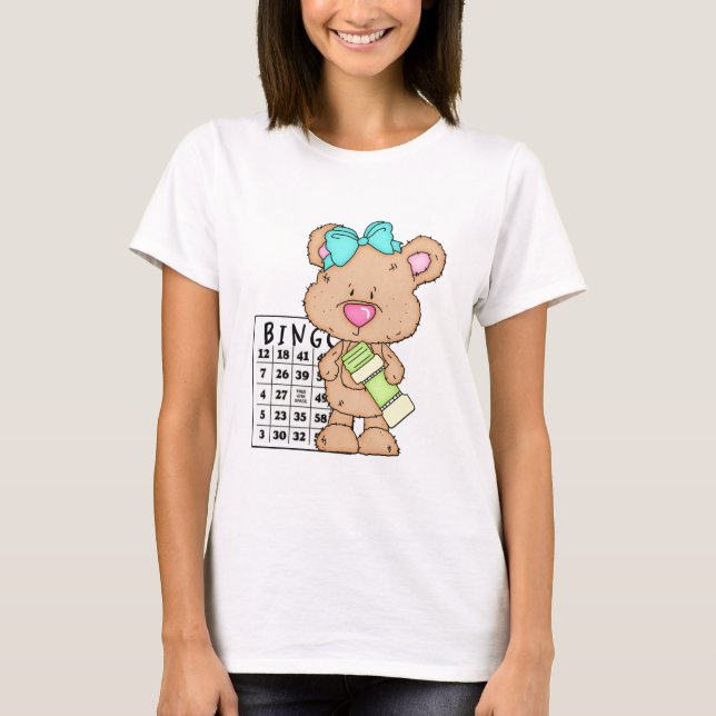 My Fun Bingo Bear ts-hirt T-Shirt (Front)